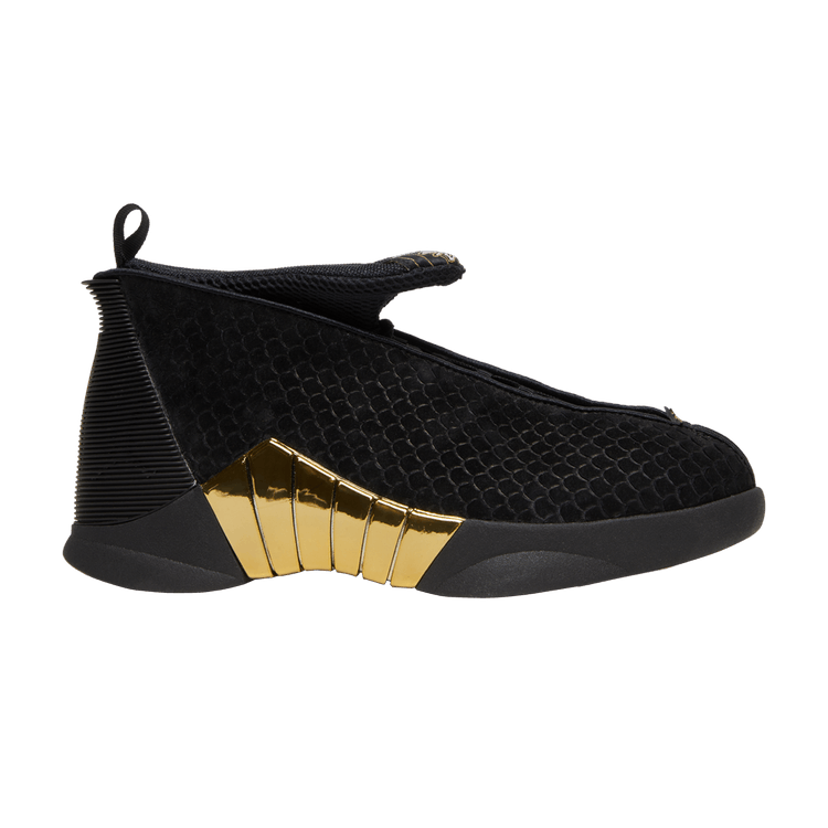 Air Jordan 15 Retro GS 'Doernbecher' 2018 — Black/Metallic Gold/White