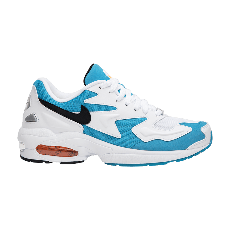 Nike Air Max 2 Light OG 'Blue Lagoon' — White/Black-Blue Lagoon-Laser Orange