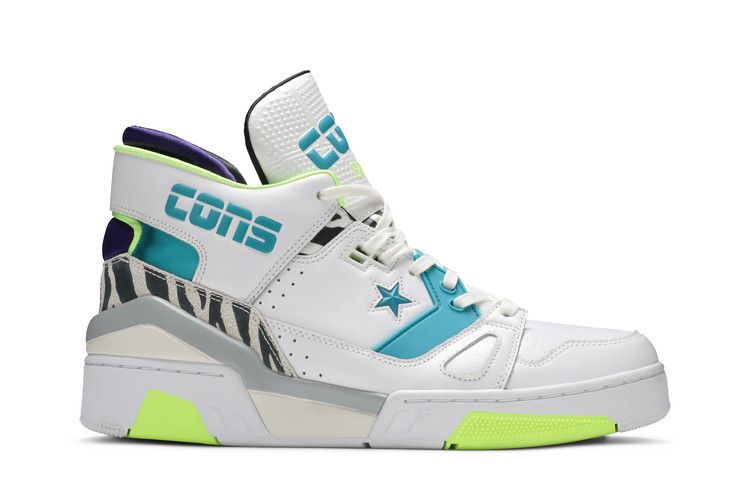 Just Don x Converse ERX-260 Mid 'Animal - White Teal' — White/Rapid Teal/Court Purple