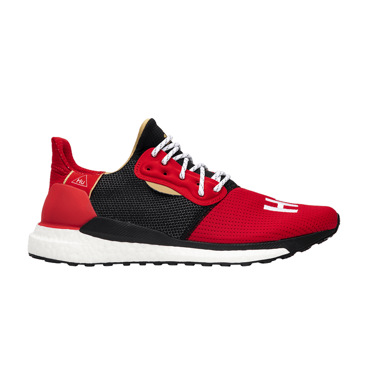 Pharrell x adidas Solar Hu Glide ST 'Chinese New Year' — Scarlet/Footwear White/Core Black