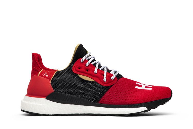 Pharrell x adidas Solar Hu Glide ST 'Chinese New Year' — Scarlet/Footwear White/Core Black