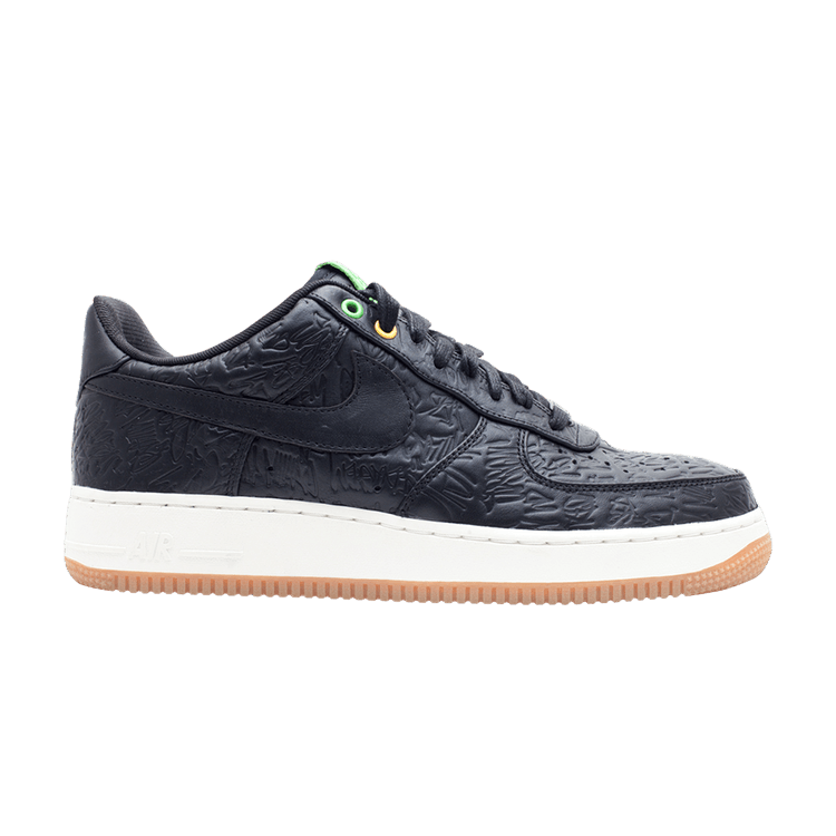 Nike Air Force 1 Low Premium QS 'Brasil' — Black/Black
