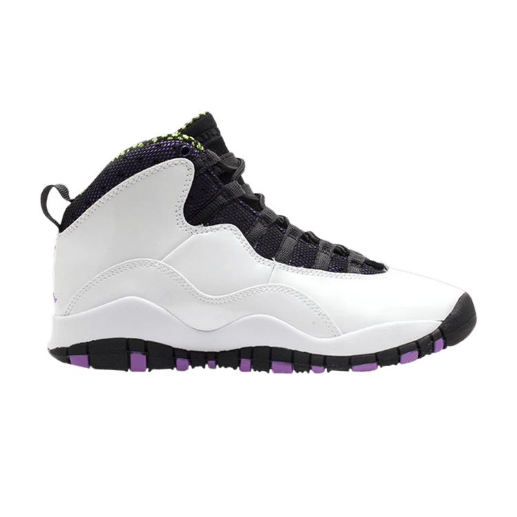 Air Jordan 10 Retro GG 'Violet Pop' — White/Voilet Pop-Cyber-Black