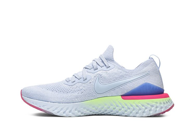 Nike Epic React Flyknit 2 '8-Bit' — Hydrogen Blue/Sapphire-Lime Blast-Hyper Pink-Blue Tint (4)