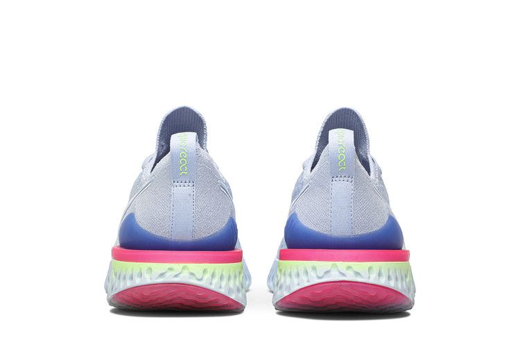 Nike Epic React Flyknit 2 '8-Bit' — Hydrogen Blue/Sapphire-Lime Blast-Hyper Pink-Blue Tint (7)