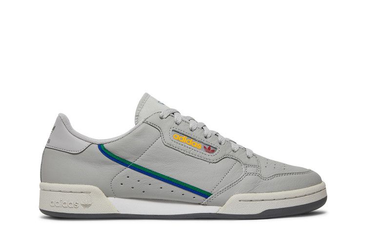 Adidas Continental 80 'Grey Scarlet' — Grey/Grey/Scarlet