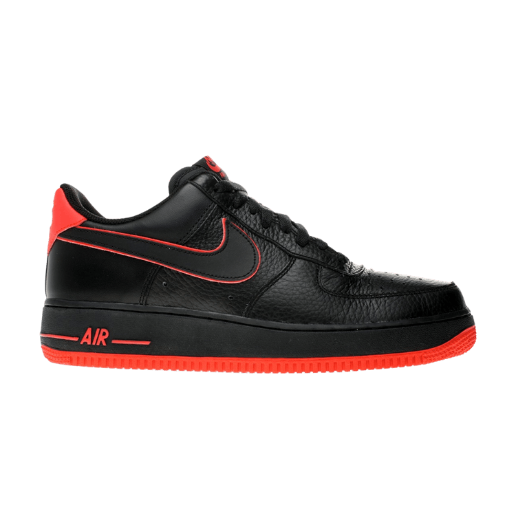 Nike Air Force 1 — Black/Black-Action Red