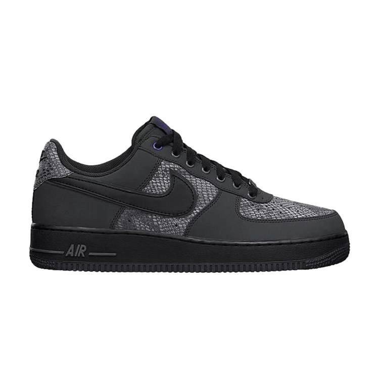 Nike Air Force 1 Low 'Snake' — Anthracite/Black