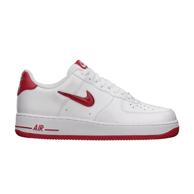 Nike Air Force 1 Low Jewel — white/university red