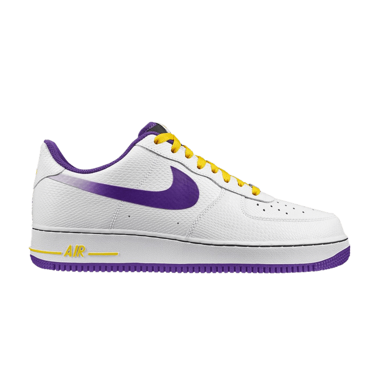 Nike Air Force 1 Low 'Snakeskin Lakers' — White/Court Purple/Tour Yellow