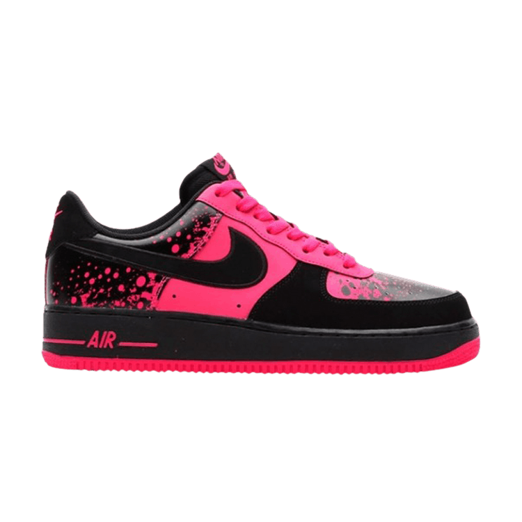Nike Air Force 1 Low 'Pink Splatter' — Vivid Pink/Black