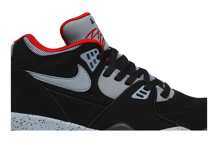 Nike Air Flight 89 'Black Magnet Grey' — Black/Magnet Grey/Dark Magnet Grey/University Red (4)