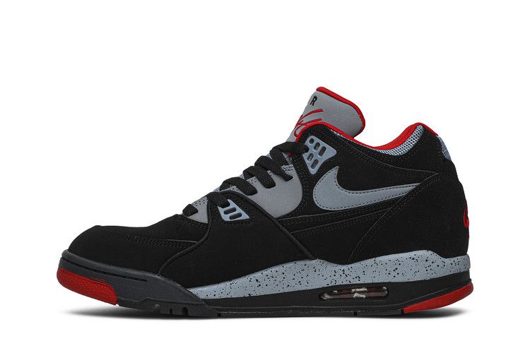 Nike Air Flight 89 'Black Magnet Grey' — Black/Magnet Grey/Dark Magnet Grey/University Red (5)