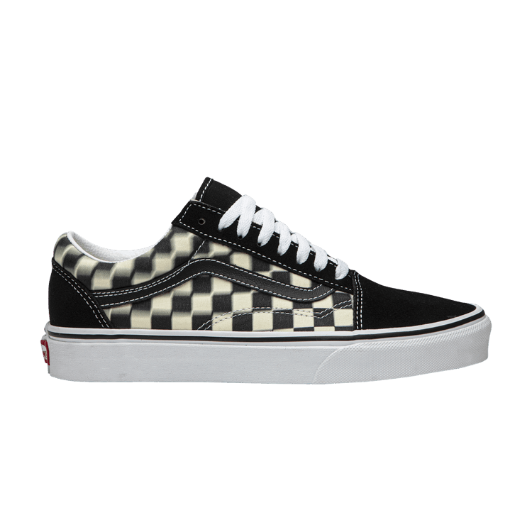 Vans Old Skool 'Blur Check' — Black/Classic White