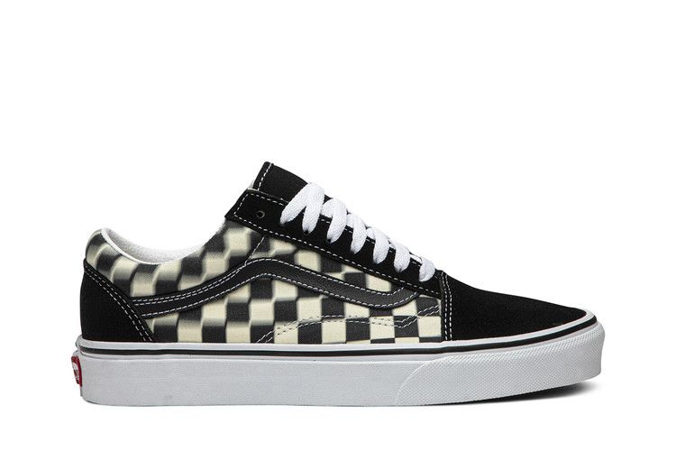 Vans Old Skool 'Blur Check' — Black/Classic White
