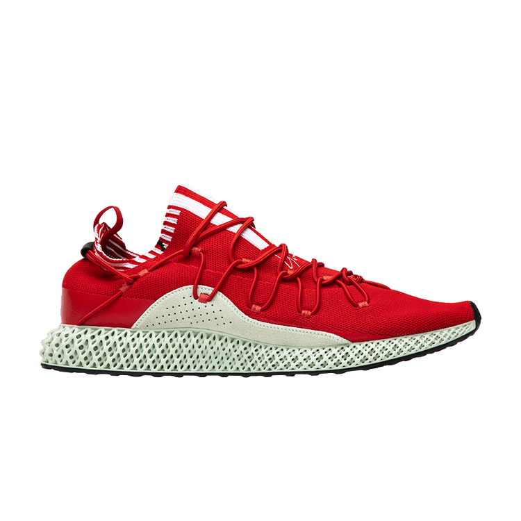 adidas Y-3 Futurecraft Runner 4D 'Red' — Red/Footwear White/Aero Green