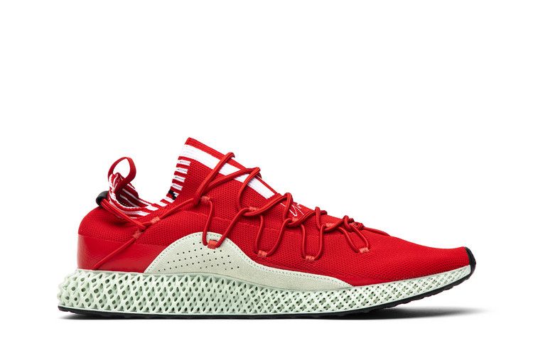 adidas Y-3 Futurecraft Runner 4D 'Red' — Red/Footwear White/Aero Green