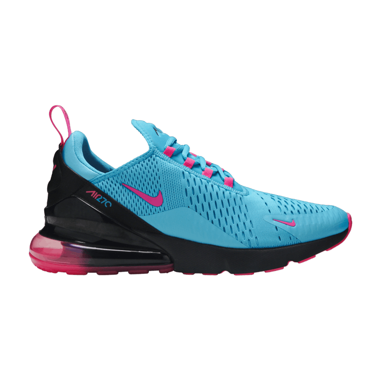 Nike Air Max 270 'South Beach' — Light Blue Fury/Laser Fuchsia/Black 