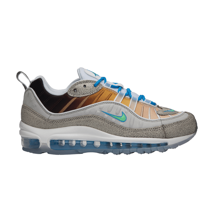 Nike Air Max 98 'On Air: NYC La Mezcla' — vast grey/electro green