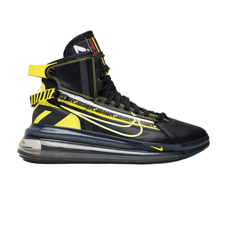 Nike Air Max 720 Saturn QS 'All Star - Motorsport' — Black/Dynamic Yellow-University Red