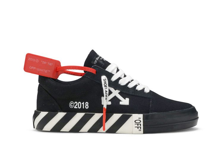 Off-White Wmns Vulc Low Top 'Black' — Black
