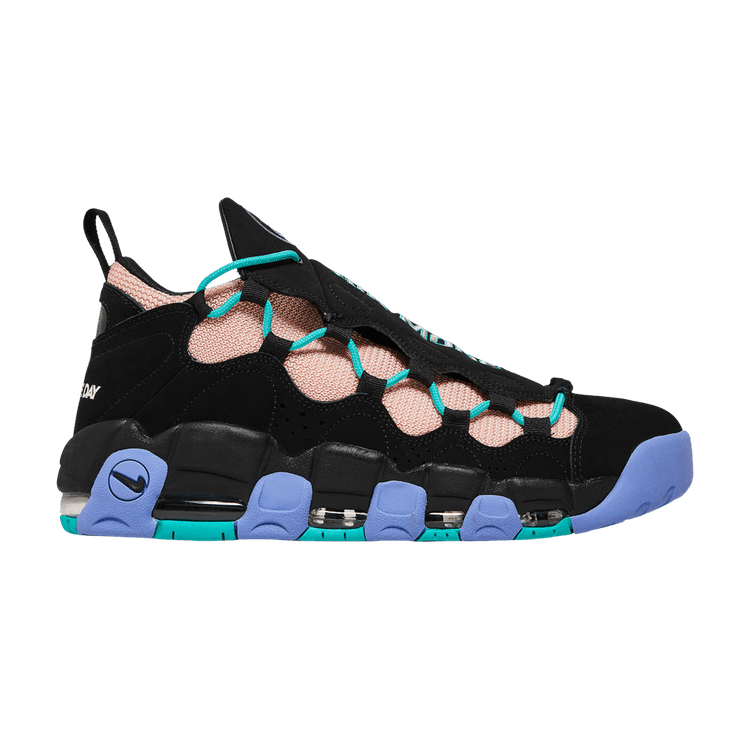 Air More Money 'Have A Nike Day' — Black/White-Space Purple-Bleach Coral