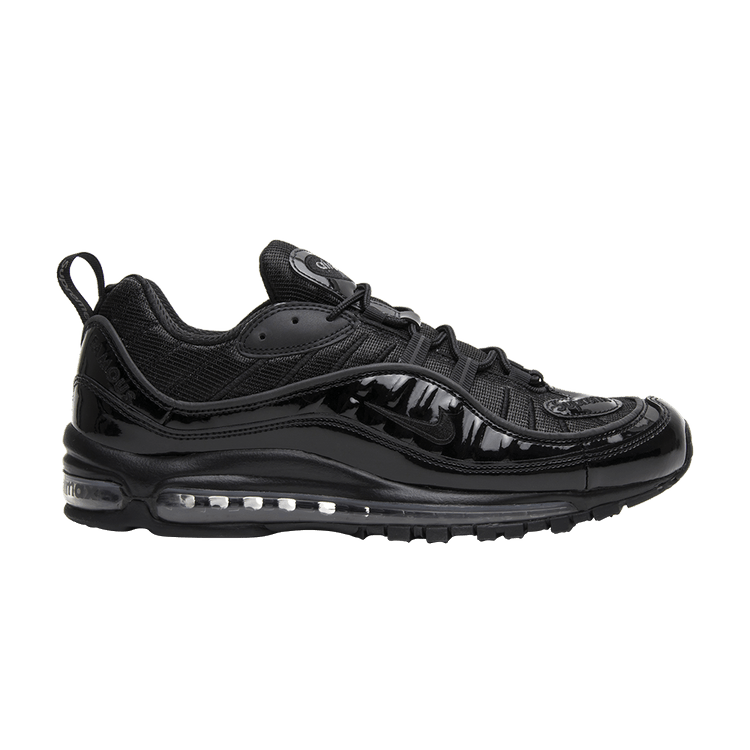 Supreme x Nike Air Max 98 'Black' — Black/Black-Varsity Red