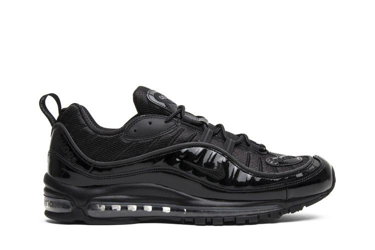 Supreme x Nike Air Max 98 'Black' — Black/Black-Varsity Red (2)