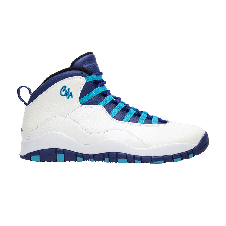 Air Jordan 10 Retro 'Charlotte Hornets' — White/Light Purple
