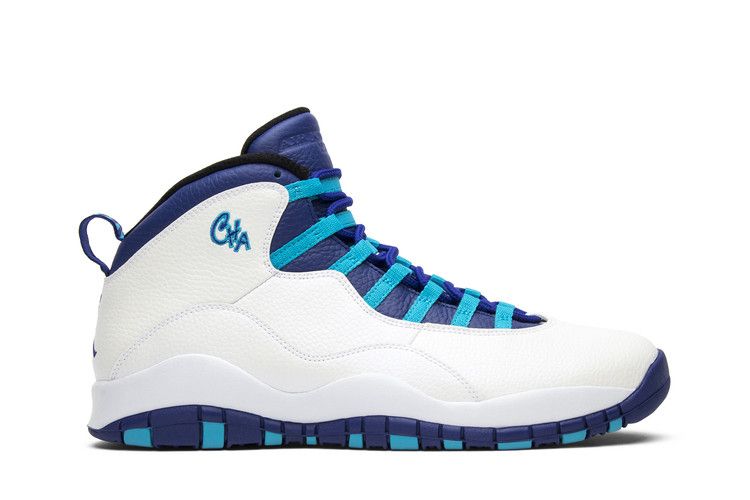 Air Jordan 10 Retro 'Charlotte Hornets' — White/Light Purple