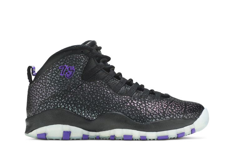 Air Jordan 10 Retro 'Paris' — Black/Fierce Purple-Black