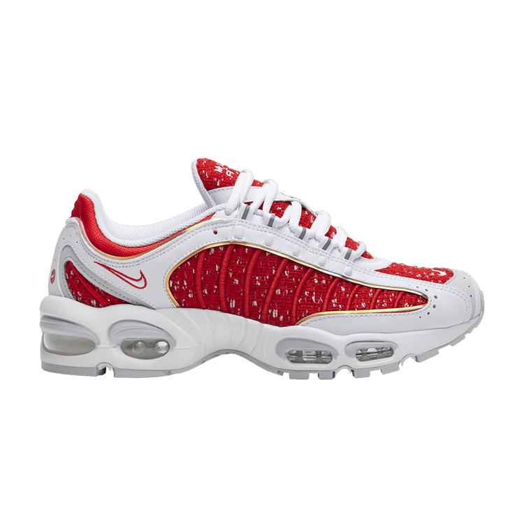 Supreme x Nike Air Max Tailwind 4 'University Red' — White/University Red-White-Geyser Grey