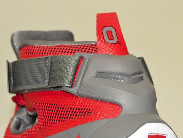 Nike LeBron Soldier 9 Premium 'Ohio State Buckeyes' — University Red/Metallic Silver-White