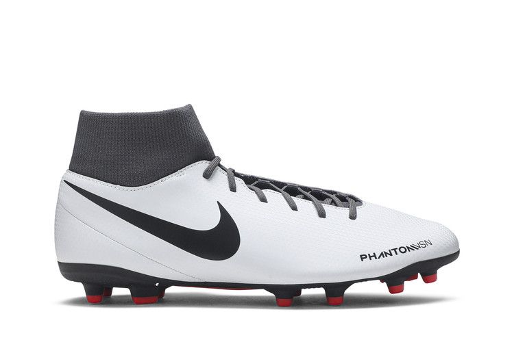 Nike Phantom Vision Club DF MG 'Pure Platinum' — Pure Platinum/Black-Light Crimson-Dark Grey
