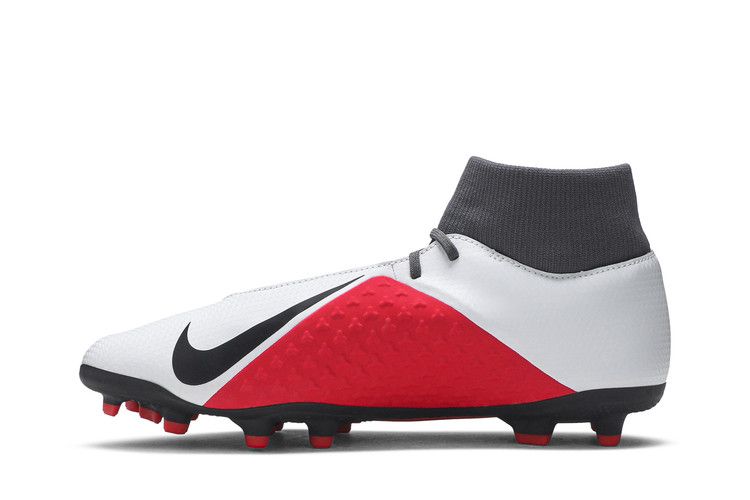 Nike Phantom Vision Club DF MG 'Pure Platinum' — Pure Platinum/Black-Light Crimson-Dark Grey