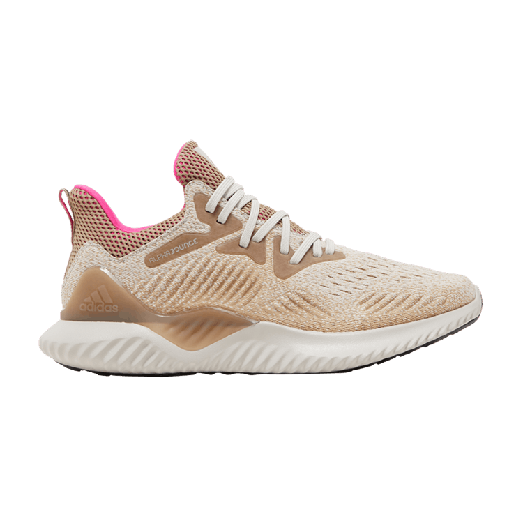 Adidas Alphabounce Beyond 'Chalk Pink' — Chalk Pearl/Shock Pink/Trace Khaki