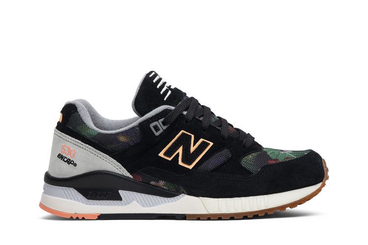New Balance Wmns 530 'Floral' — Black/Steel/Cosmic Coral
