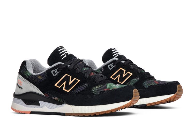 New Balance Wmns 530 'Floral' — Black/Steel/Cosmic Coral