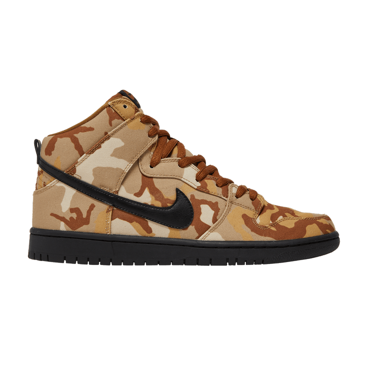 Nike Dunk High Pro SB 'Brown Camo' — Parachute Beige/Black-Ale Brown