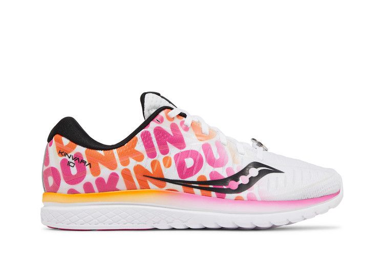 Dunkin' x Saucony Wmns Kinvara 10 'Classic Dunkin' Print' — White/Pink/Orange