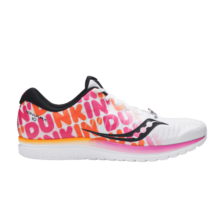 Saucony Dunkin' x Kinvara 10 'Classic Dunkin' Print' — White/Pink/Orange