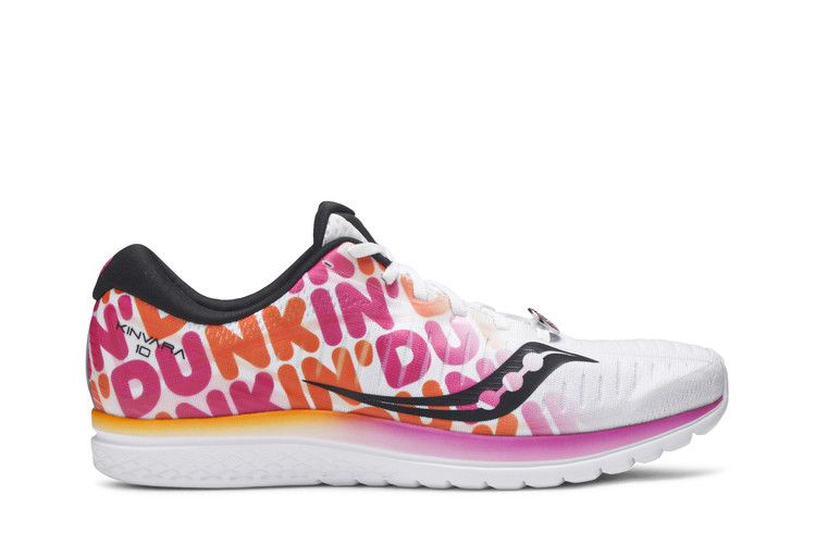 Saucony Dunkin' x Kinvara 10 'Classic Dunkin' Print' — White/Pink/Orange