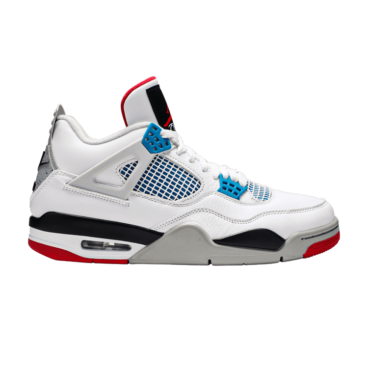 Air Jordan 4 Retro SE 'What The 4' — White/Military Blue/Fire Red/Tech Grey