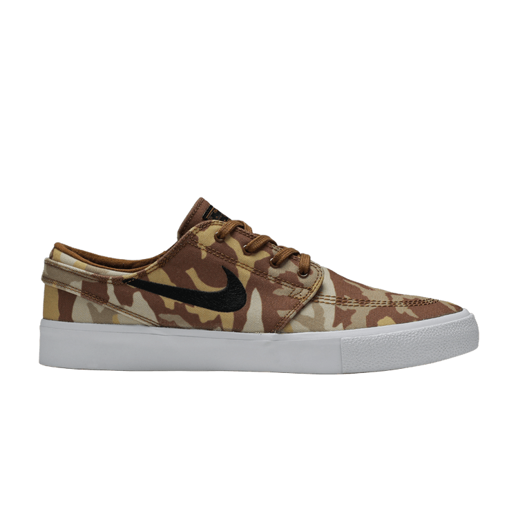 Nike Zoom Janoski Canvas Premium SB 'Light Camo' — Parachute Beige/Ale Brown-White-Black