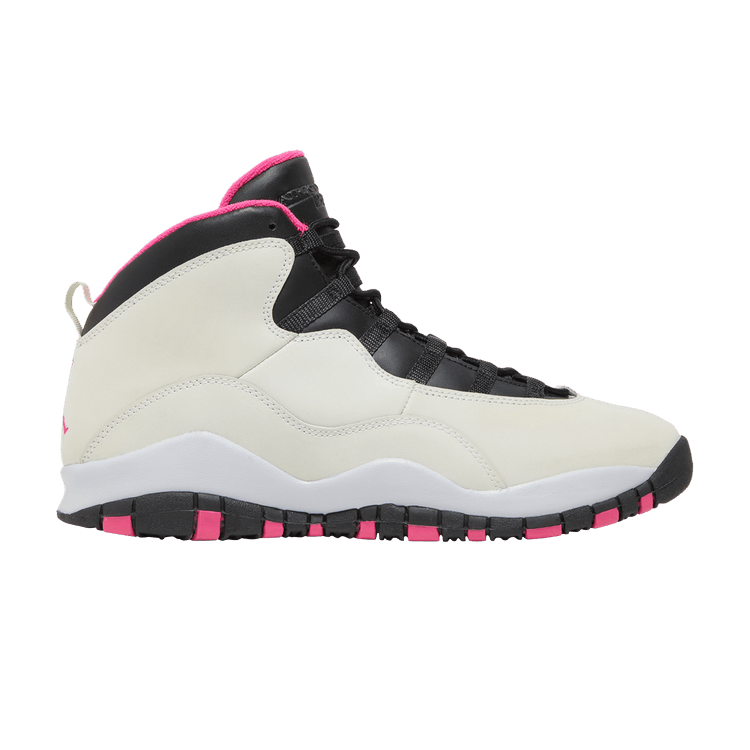 Air Jordan 10 Retro GG 'Vivid Pink' — Pure Platinum/Black-Vivid Pink