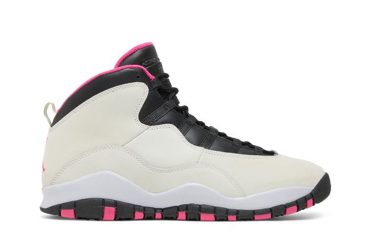 Air Jordan 10 Retro GG 'Vivid Pink' — Pure Platinum/Black-Vivid Pink