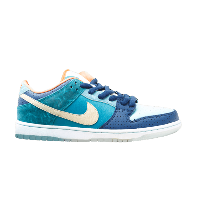 Nike Dunk Low Premium SB QS 'Mia Skate Shop 10th Year Anniversary' — brv blue /mtlc gld str-mnrl bl