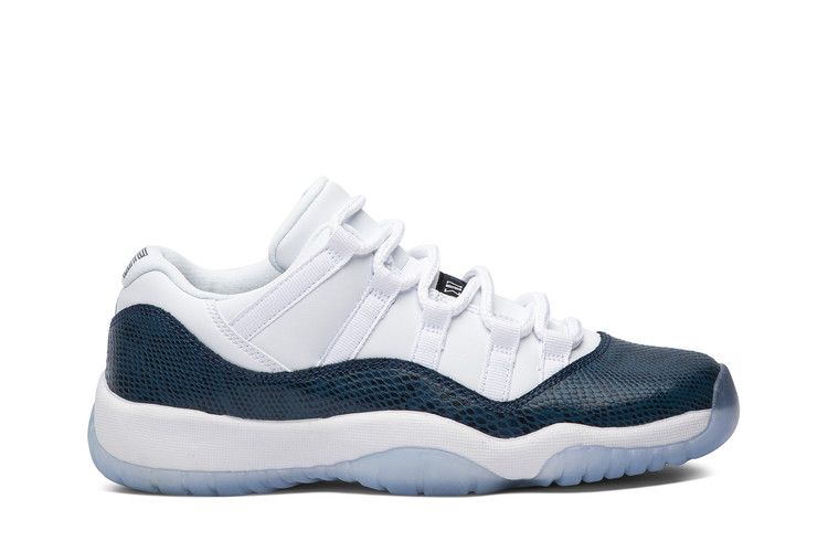 Air Jordan 11 Retro Low GS 'Navy Snakeskin' 2019 — White/Black-Navy