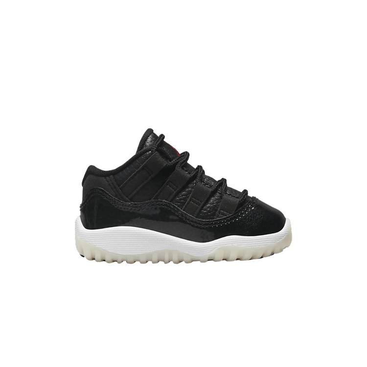 Air Jordan 11 Retro Low TD '72-10' — Black/White/Sail/Gym Red