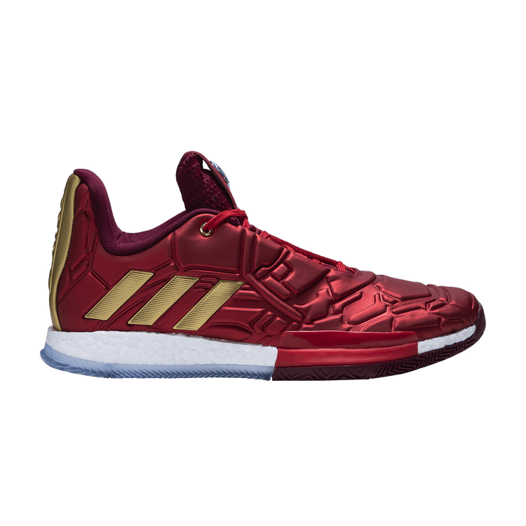 Marvel x adidas Harden Vol. 3 'Heroes Among Us: Iron Man' — Scarlet/Collegiate Burgundy/Gold Metallic